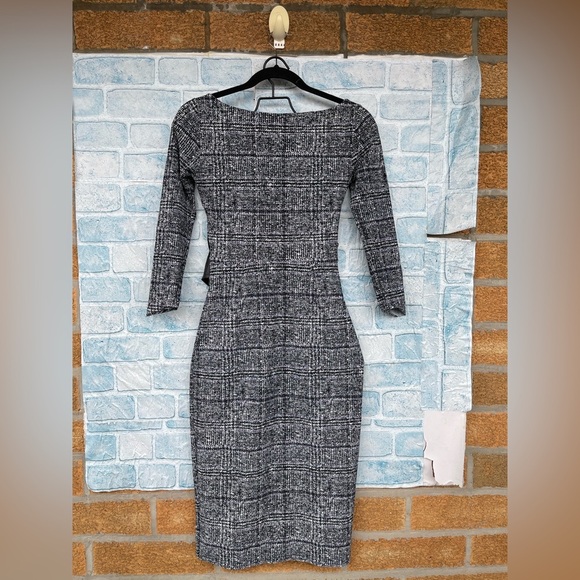 CHIARA BONI LA PETITE ROBE Thayna Plaid Belted Dress size 42/Small - Picture 11 of 16